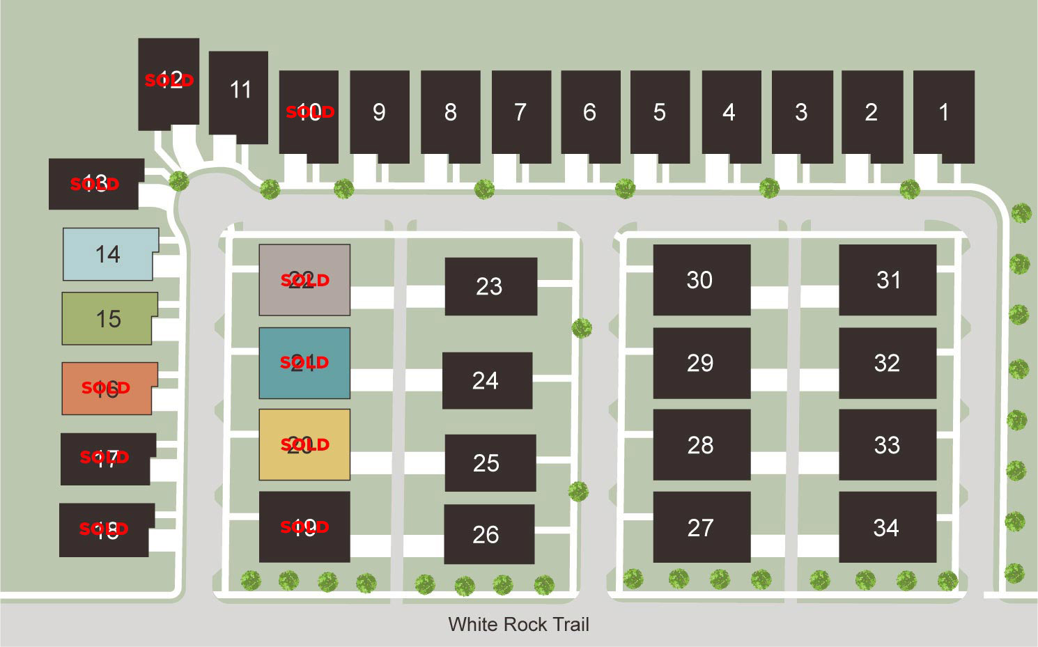 White Rock Bluffs Site Map